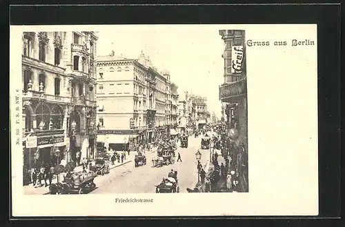 AK Berlin, Friedrichstrasse, Kaiser Hotel, Hotel Stadt Gotha