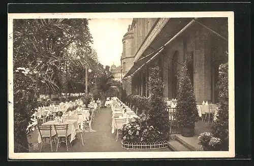 AK Berlin-Tiergarten, Gasthaus Rheingold am Potsdamer Platz, Terrasse