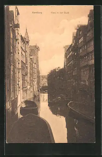 AK Alt-Hamburg, Fleet mit Booten