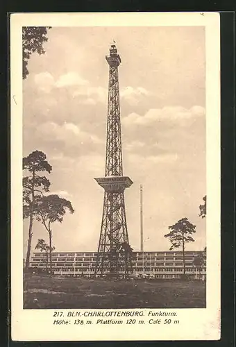 AK Berlin-Charlottenburg, Funkturm