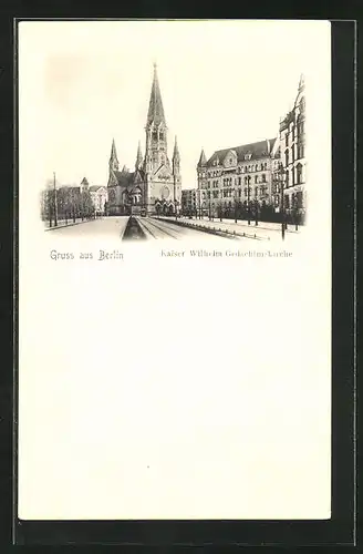 AK Berlin-Charlottenburg, Kaiser Wilhelm-Gedächtniskirche