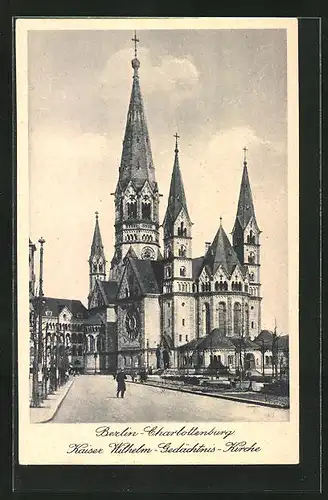 AK Berlin-Charlottenburg, Kasier Wilhelm-Gedächtnis-Kirche