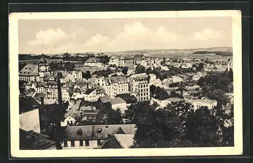 AK Asch, Blick über die Stadt