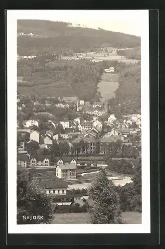 AK Nejdek, Panoramablick auf den Ort