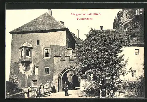 AK Elbogen, Eingang zur Burg