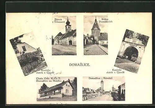 AK Domazlice, Namesti, Zamek v Trhanove, Brana Domazlicich