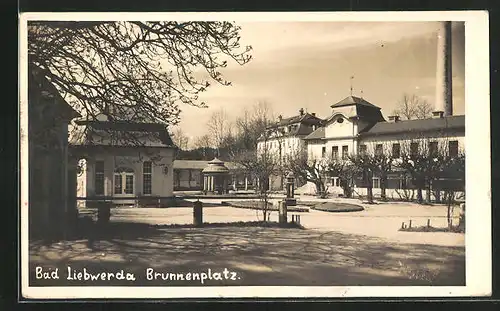 AK Bad Liebwerda / Lazne Libverda, Brunnenplatz
