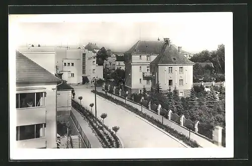 AK Blatna, mesto ruzi, Strassenpartie im Neubauviertel