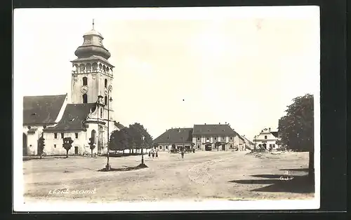 AK Lazne Bechyne, Kirche am Hauptplatz, Namesti