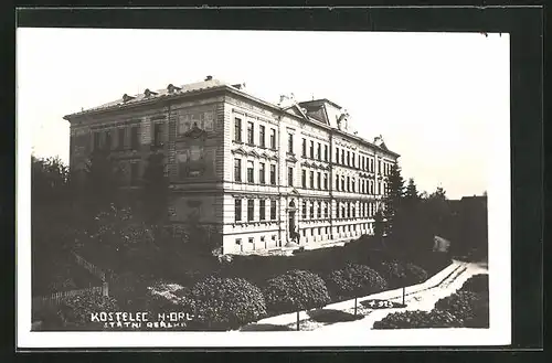 AK Adler Kosteletz / Kostelec nad Orlici, Statni Realka, Staatliche Realschule