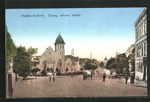 AK Königgrätz / Hradec Kralove, Evang. reform. kostel, Kirche