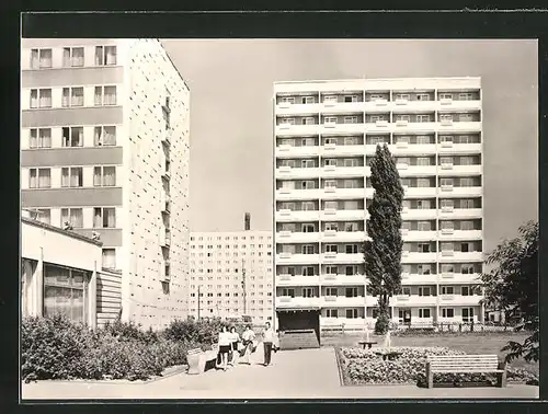 AK Gera, Neubauten am Platz der Republik