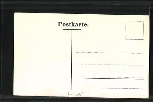 AK Hamburg-Neustadt, Jungfernstieg mit Passanten