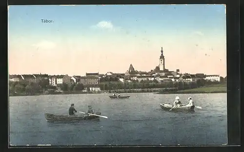 AK Tabor, Panorama mit Kirche