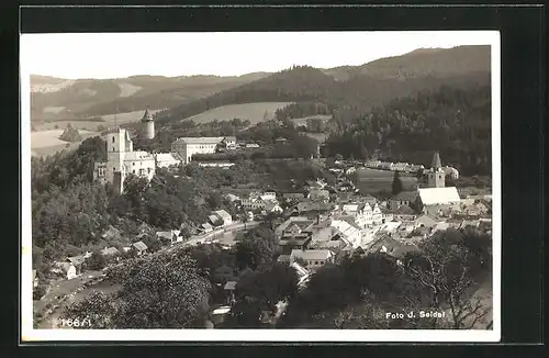 AK Rosenberg, Ortsansicht aus der Vogelschau