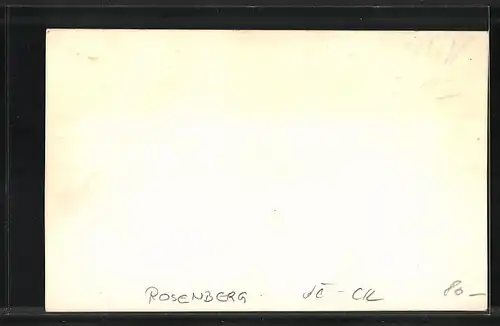 AK Rosenberg, Ortsansicht aus der Vogelschau