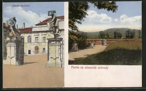 AK Dux / Duchcov, Schloss / Zámek