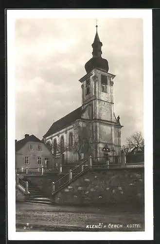 AK Klenci p. Cerch., Kostel, Ansicht der Kirche