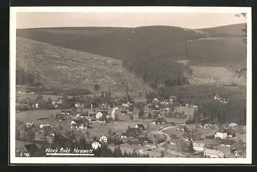 AK Neuwelt /Novy Svet, Ortsansicht aus der Vogelschau