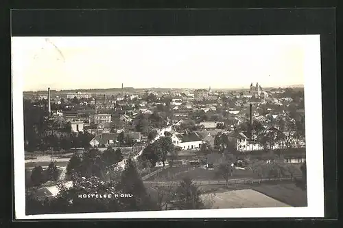 AK Adler Kosteletz / Kostelec nad Orlici, Panorama