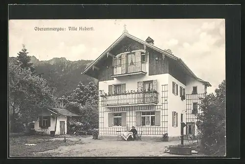 AK Oberammergau, Hotel-Pension Villa Huberti