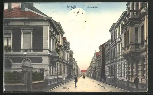 AK Rheydt, Blick die Königstrasse entlang