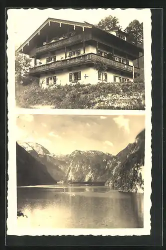 Foto-AK Berchtesgaden-Königsee, Hotel-Pension Schwabenbichl, 1939