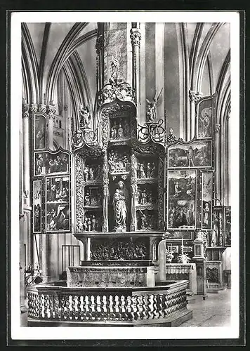 Foto-AK Walter Hege: Xanten, Viktorsdom, Marienaltar