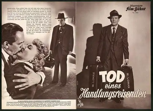 Filmprogramm IFB Nr. 1704, Tod eines Handlungsreisenden, Fredric March, Mildred Dunnock, Regie: Laslo Benedek