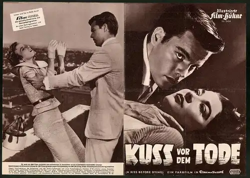 Filmprogramm IFB Nr. 3434, Kuss vor dem Tode, Robert Wagner, Jeffrey Hunter, Regie: Gerd Oswald