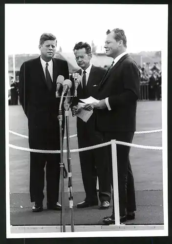 Fotografie John F. Kennedy & Willy Brandt in Berlin