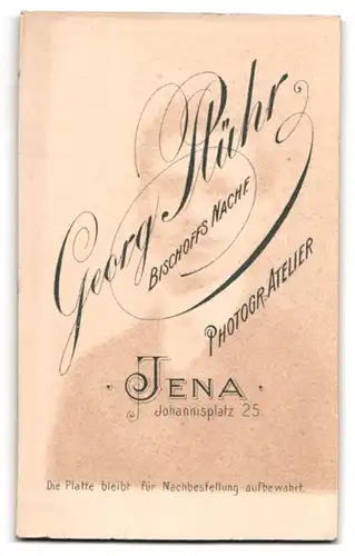 Fotografie Georg Plühr, Jena, Johannisplatz 25, Portrait junge Dame mit Kragenbrosche und Halskette