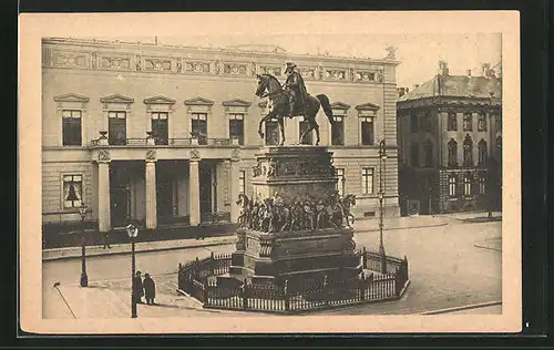 AK Berlin, Palais Kaiser Wilhelm I. und Denkmal Friedrich des Grossen