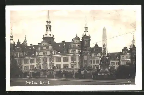 AK Dresden, Schloss, Obelisk