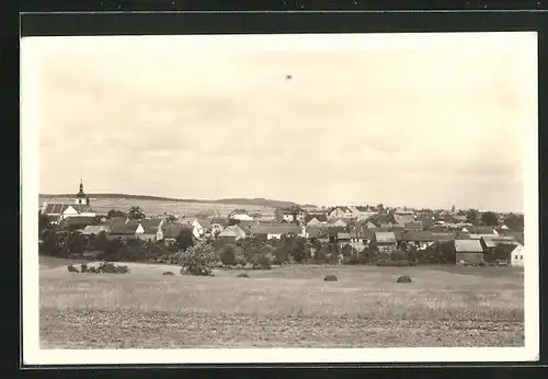 AK Kralovice, Blick über Felder auf den Ort