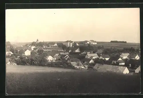 AK Krasovice, Blick über die Dächer der Ortschaft