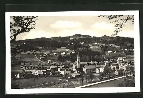 AK Velke Hamry, Panorama mit Kirche