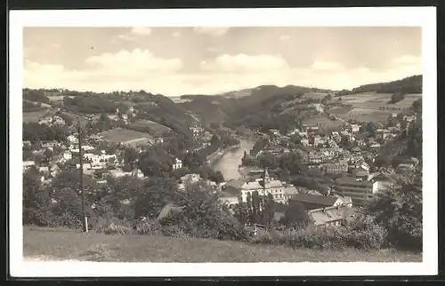 AK Zelezny Brod, Panorama mit Fluss