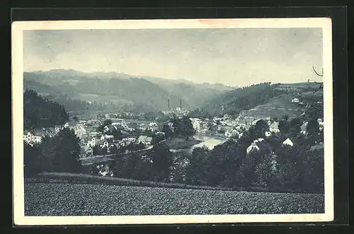 AK Zelezny Brod, Panoramablick auf die Ortschaft