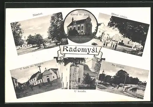 AK Radomysl, Kostel sv. Jana, U kostela, Namesti