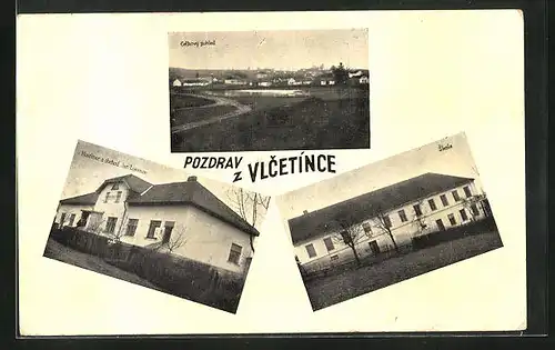 AK Vlcetinec, Celkovj pohled, Hostinec a obchod, Skola