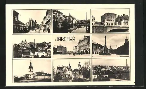 AK Josefstadt / Josefov / Jaromer, Namesti, Radnice, Strassenpartien