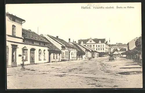 AK Horice, Palackeho namesti, Skola na Habru