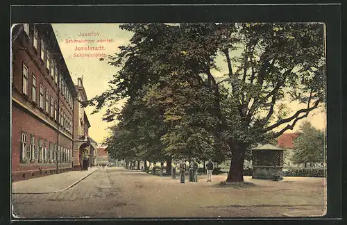 AK Josefstadt / Josefov / Jaromer, Schönaichplatz, Schönaichovo namesti