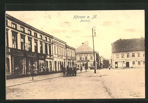 AK Horonov n. M., Hotel Radnice, Namesti