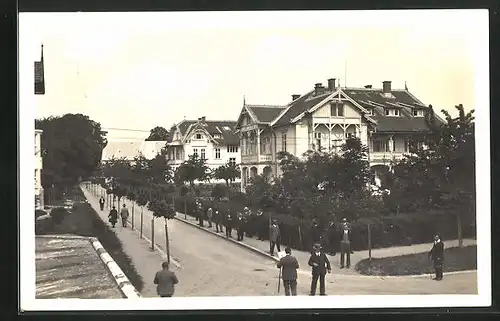 AK Lazne Velichovky, Lazenska ul., Strasse im Villenviertel