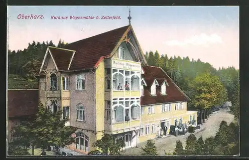 AK Zellerfeld /Oberharz, Hotel-Kurhaus Wegesmühle b. Zellerfeld