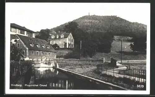 AK Freital, Plauenscher Grund & Blick zum Windberg