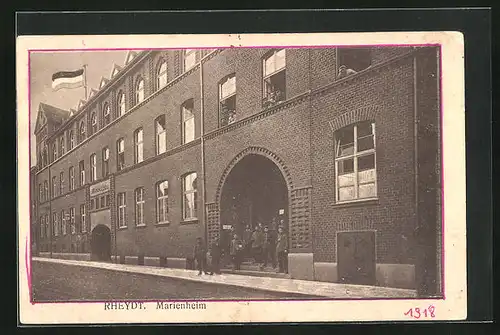 AK Rheydt, Marienheim mit Soldaten