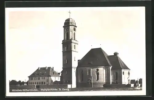 AK München-Milbertshofen, Stadtpfarrkirche St. Georg